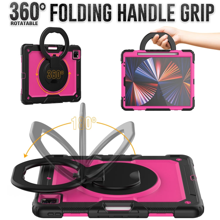 For iPad Pro 12.9 2021 Bracelet Holder Silicone + PC Tablet Case