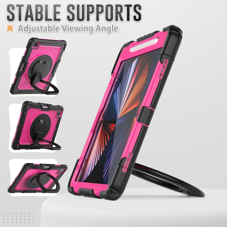 For iPad Pro 12.9 2021 Bracelet Holder Silicone + PC Tablet Case