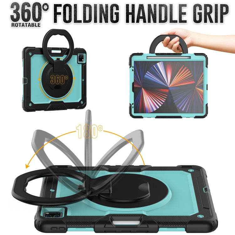 For iPad Pro 12.9 2021 Bracelet Holder Silicone + PC Tablet Case
