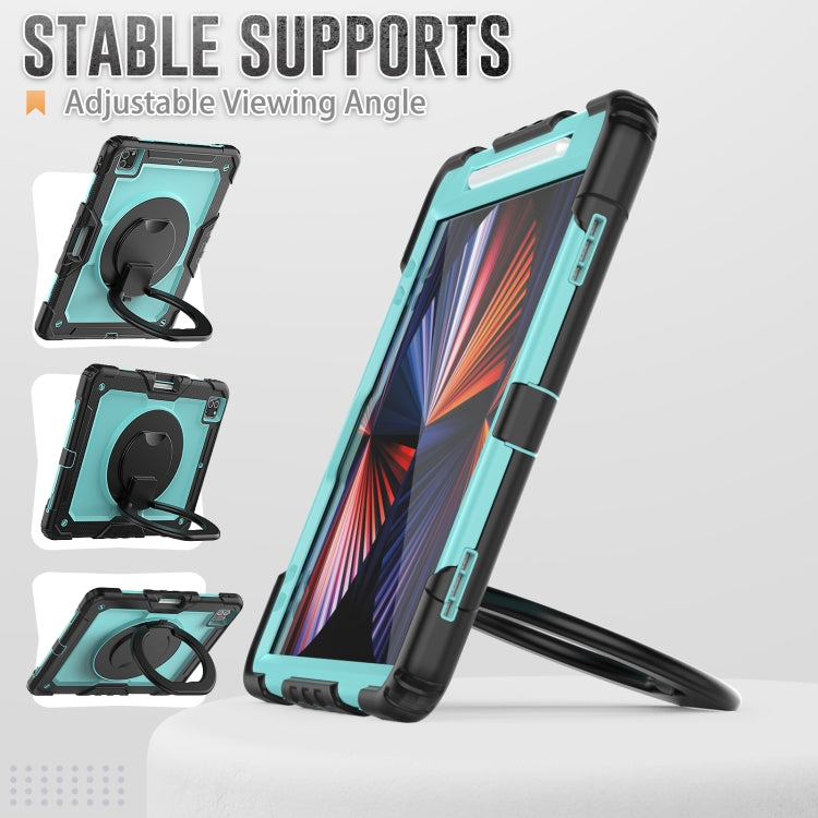 For iPad Pro 12.9 2021 Bracelet Holder Silicone + PC Tablet Case