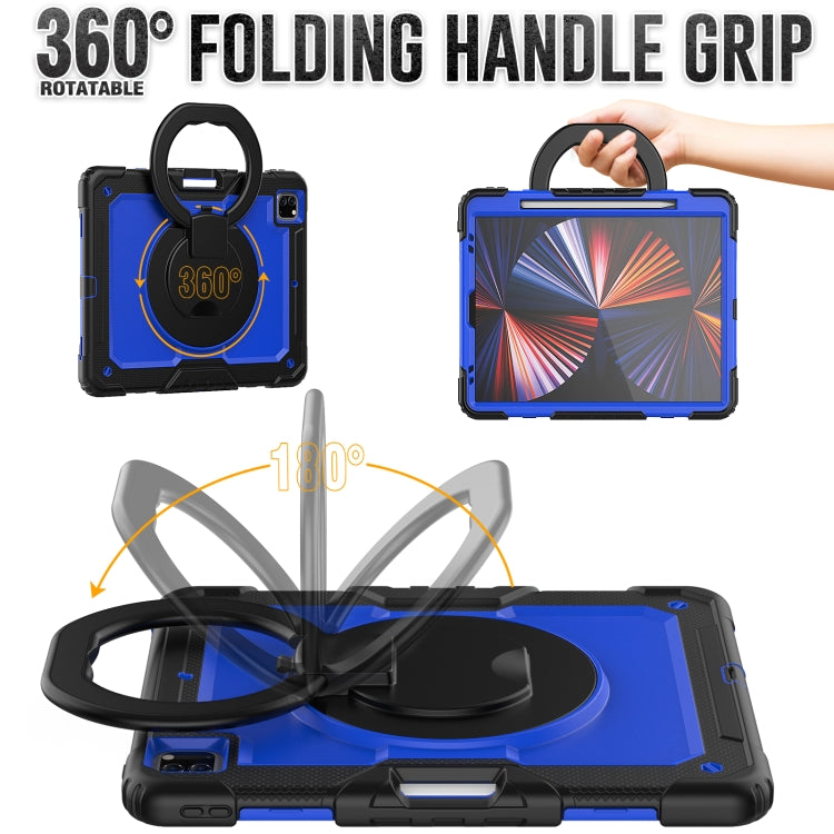 For iPad Pro 12.9 2021 Bracelet Holder Silicone + PC Tablet Case