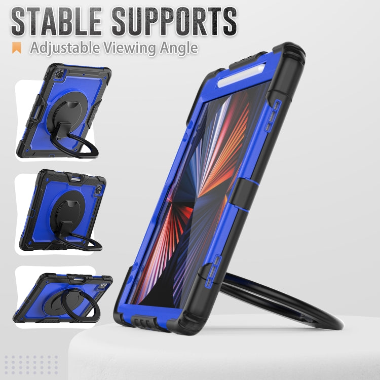 For iPad Pro 12.9 2021 Bracelet Holder Silicone + PC Tablet Case