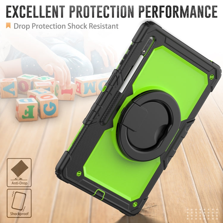 For Samsung Galaxy Tab S8 Ultra Bracelet Holder Silicone + PC Tablet Case