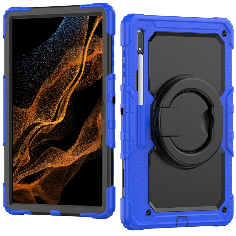 For Samsung Galaxy Tab S8 Ultra Bracelet Holder Silicone + PC Tablet Case