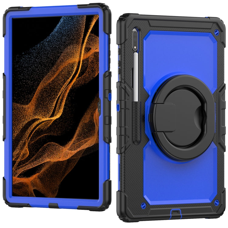 For Samsung Galaxy Tab S8 Ultra Bracelet Holder Silicone + PC Tablet Case