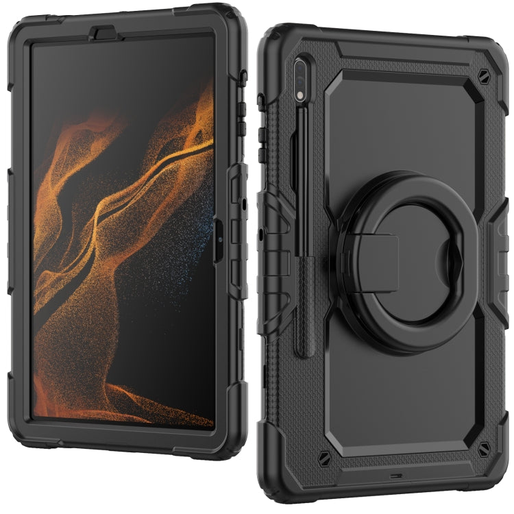 For Samsung Galaxy Tab S8+ / S7+ Bracelet Holder Silicone + PC Tablet Case