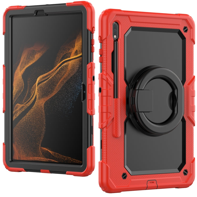 For Samsung Galaxy Tab S8+ / S7+ Bracelet Holder Silicone + PC Tablet Case