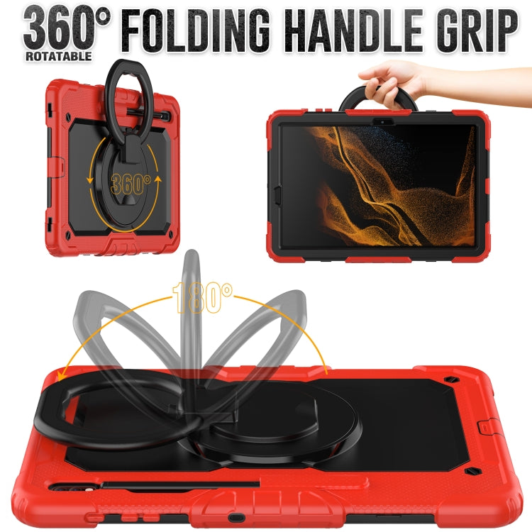 For Samsung Galaxy Tab S8+ / S7+ Bracelet Holder Silicone + PC Tablet Case