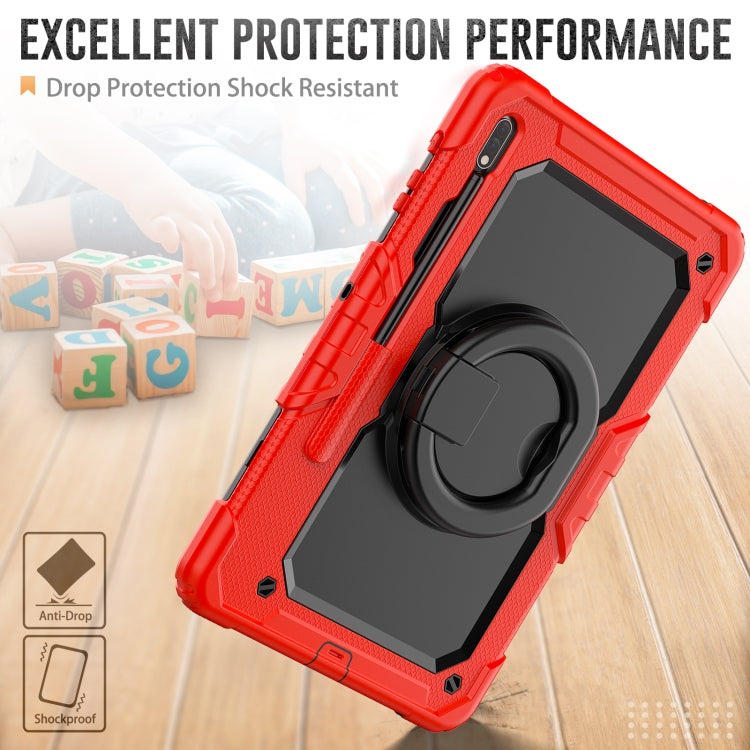 For Samsung Galaxy Tab S8+ / S7+ Bracelet Holder Silicone + PC Tablet Case