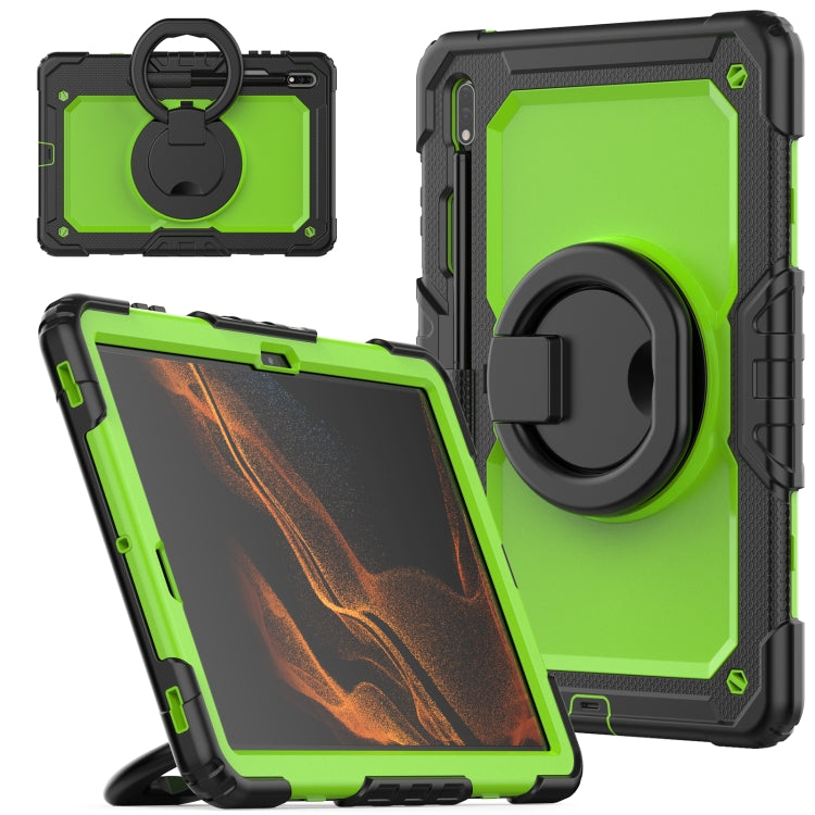 For Samsung Galaxy Tab S8+ / S7+ Bracelet Holder Silicone + PC Tablet Case