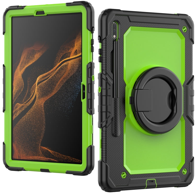 For Samsung Galaxy Tab S8+ / S7+ Bracelet Holder Silicone + PC Tablet Case