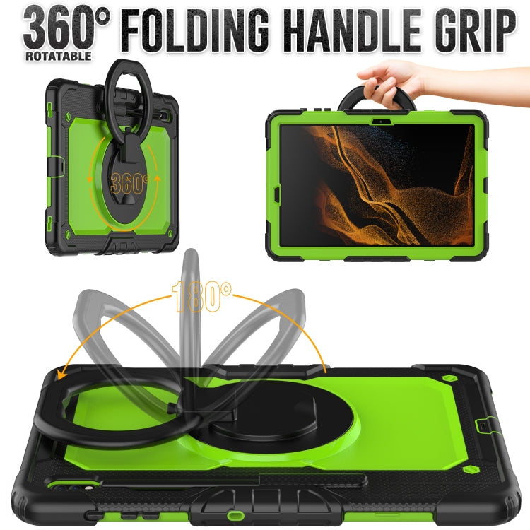 For Samsung Galaxy Tab S8+ / S7+ Bracelet Holder Silicone + PC Tablet Case