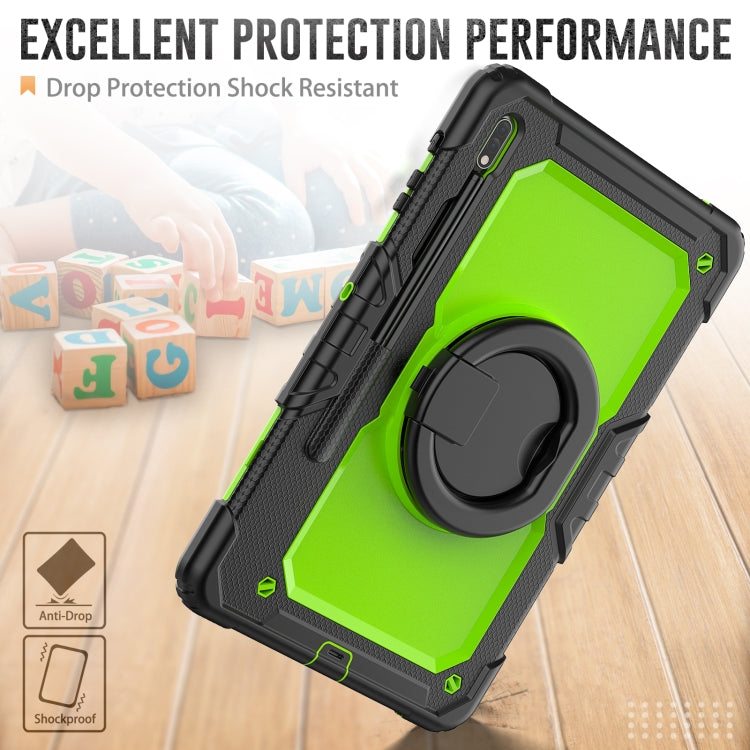 For Samsung Galaxy Tab S8+ / S7+ Bracelet Holder Silicone + PC Tablet Case