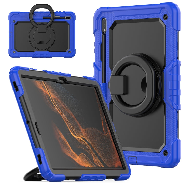 For Samsung Galaxy Tab S8+ / S7+ Bracelet Holder Silicone + PC Tablet Case