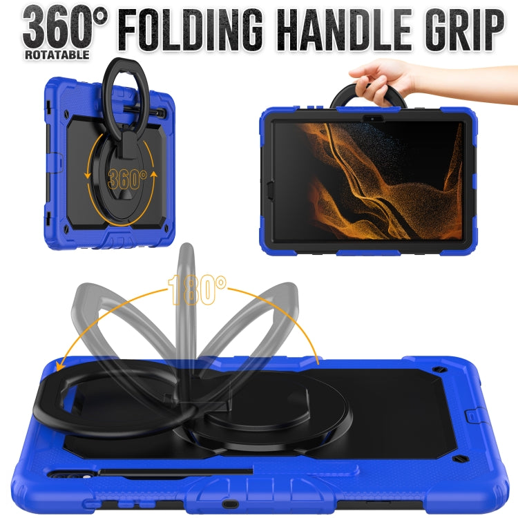 For Samsung Galaxy Tab S8+ / S7+ Bracelet Holder Silicone + PC Tablet Case