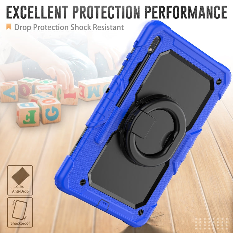 For Samsung Galaxy Tab S8+ / S7+ Bracelet Holder Silicone + PC Tablet Case