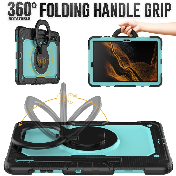 For Samsung Galaxy Tab S8+ / S7+ Bracelet Holder Silicone + PC Tablet Case