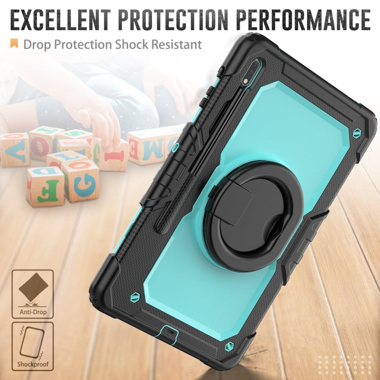 For Samsung Galaxy Tab S8+ / S7+ Bracelet Holder Silicone + PC Tablet Case
