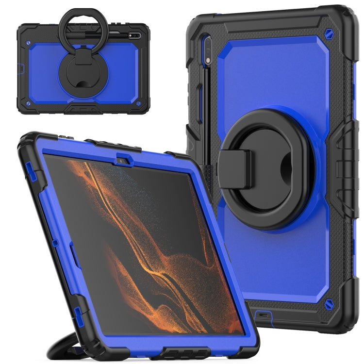 For Samsung Galaxy Tab S8+ / S7+ Bracelet Holder Silicone + PC Tablet Case