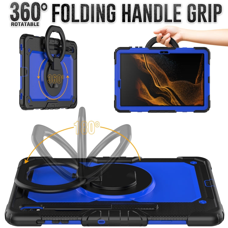 For Samsung Galaxy Tab S8+ / S7+ Bracelet Holder Silicone + PC Tablet Case