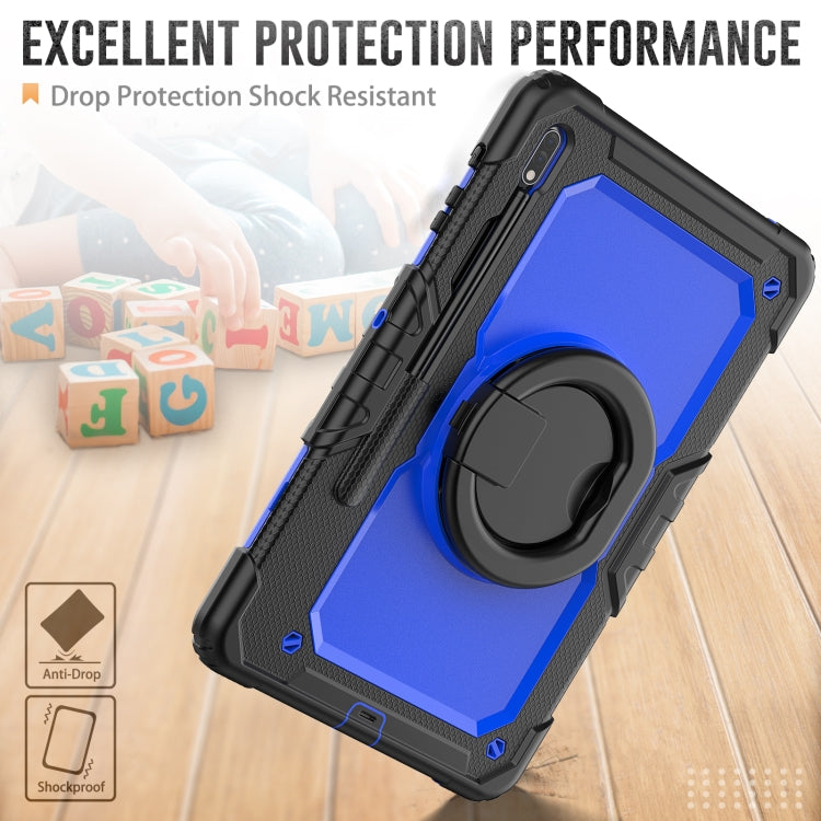 For Samsung Galaxy Tab S8+ / S7+ Bracelet Holder Silicone + PC Tablet Case