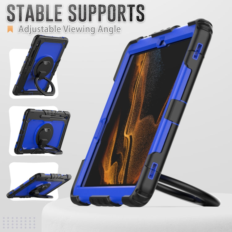 For Samsung Galaxy Tab S8+ / S7+ Bracelet Holder Silicone + PC Tablet Case