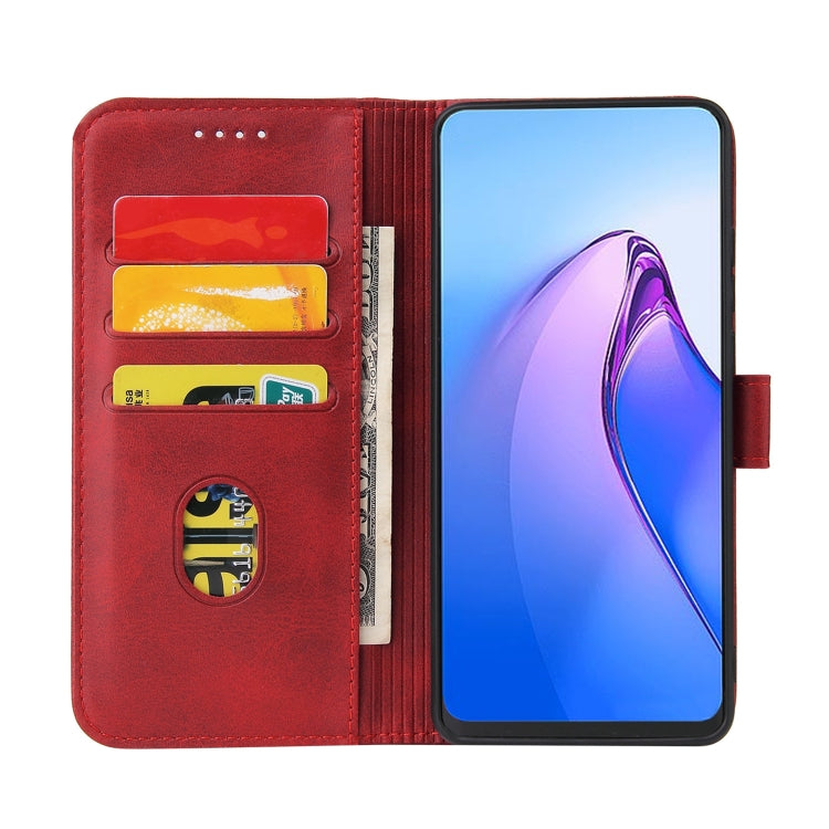 For OPPO A55 5G Calf Texture Buckle Flip Leather Phone Case