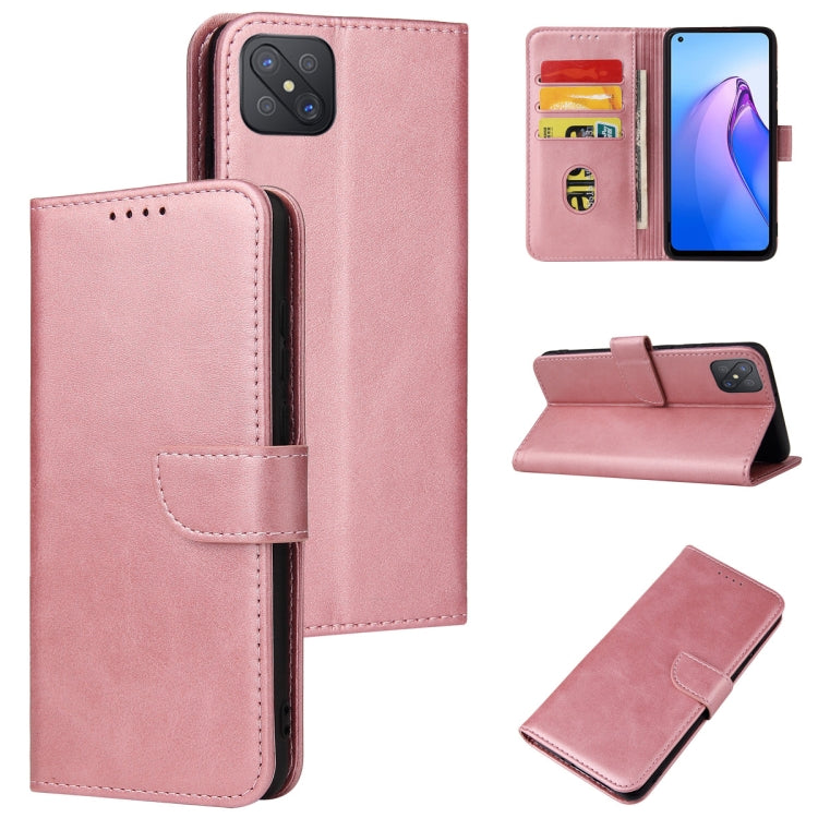 For OPPO A92s Calf Texture Buckle Flip Leather Phone Case