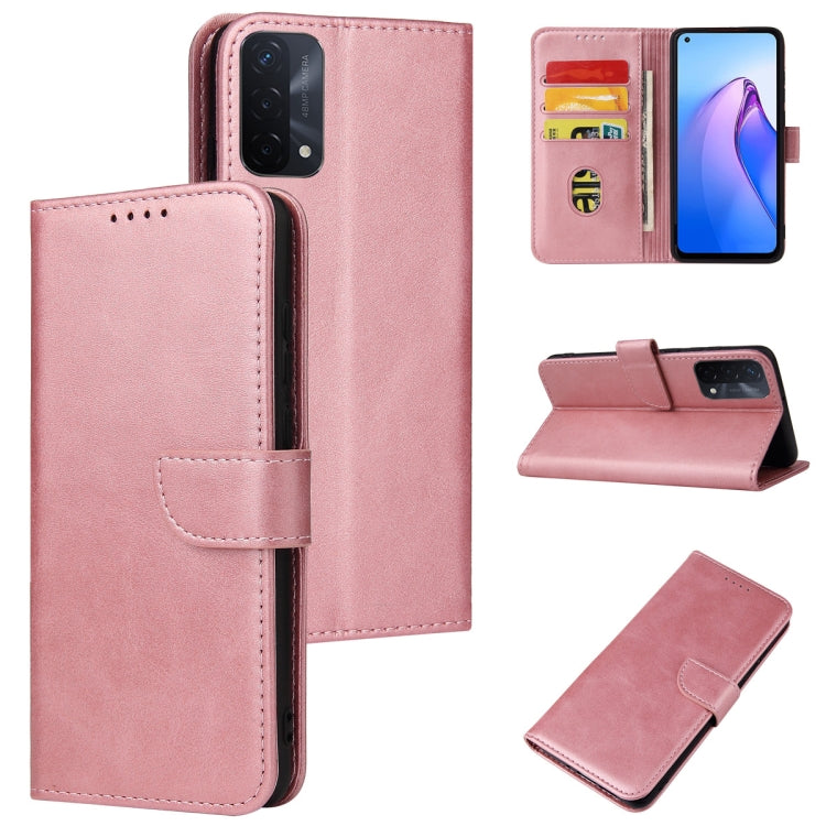 For OPPO A93 5G Calf Texture Buckle Flip Leather Phone Case