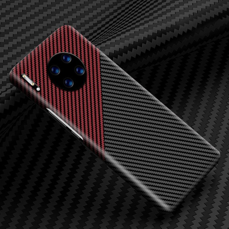 For Huawei Mate 30 Carbon Fiber Texture Shockproof Phone Case