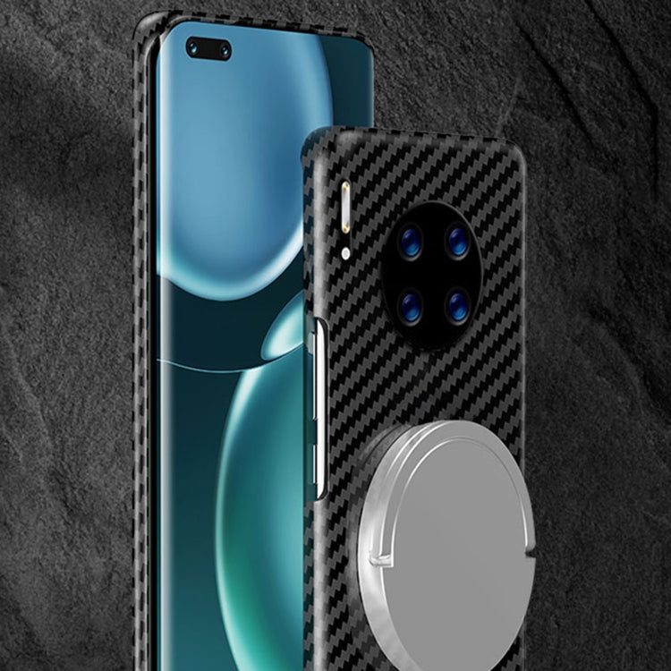 For Huawei Mate 30 Pro Carbon Fiber Texture Shockproof Phone Case