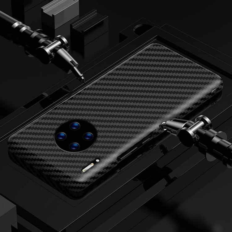 For Huawei Mate 30 Pro Carbon Fiber Texture Shockproof Phone Case