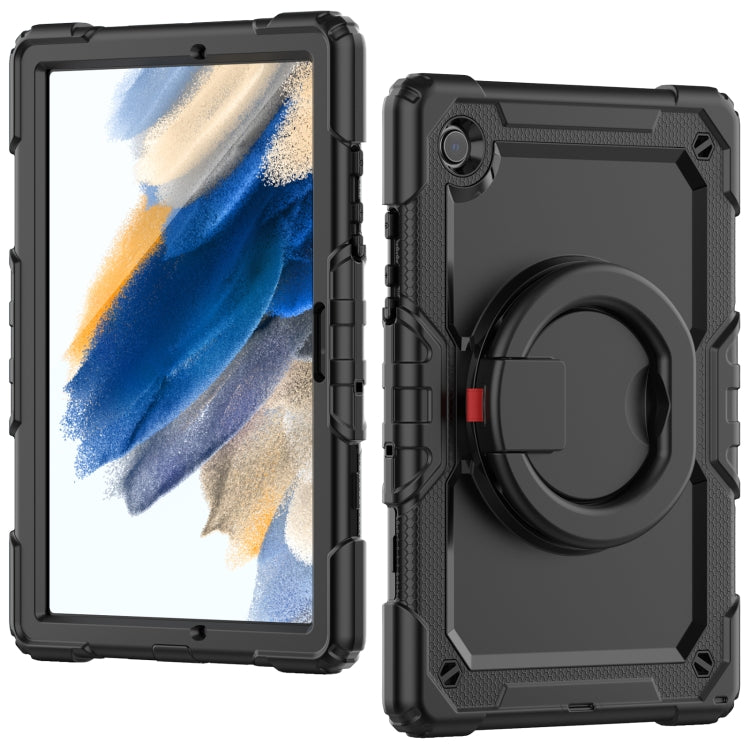 For Samsung Galaxy Galaxy Tab A8 Bracelet Holder Silicone + PC Tablet Case