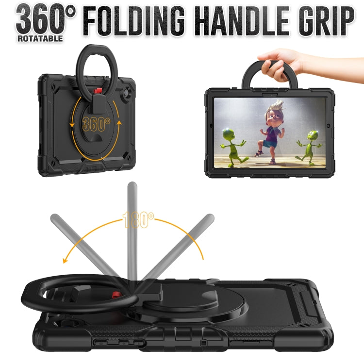 For Samsung Galaxy Galaxy Tab A8 Bracelet Holder Silicone + PC Tablet Case