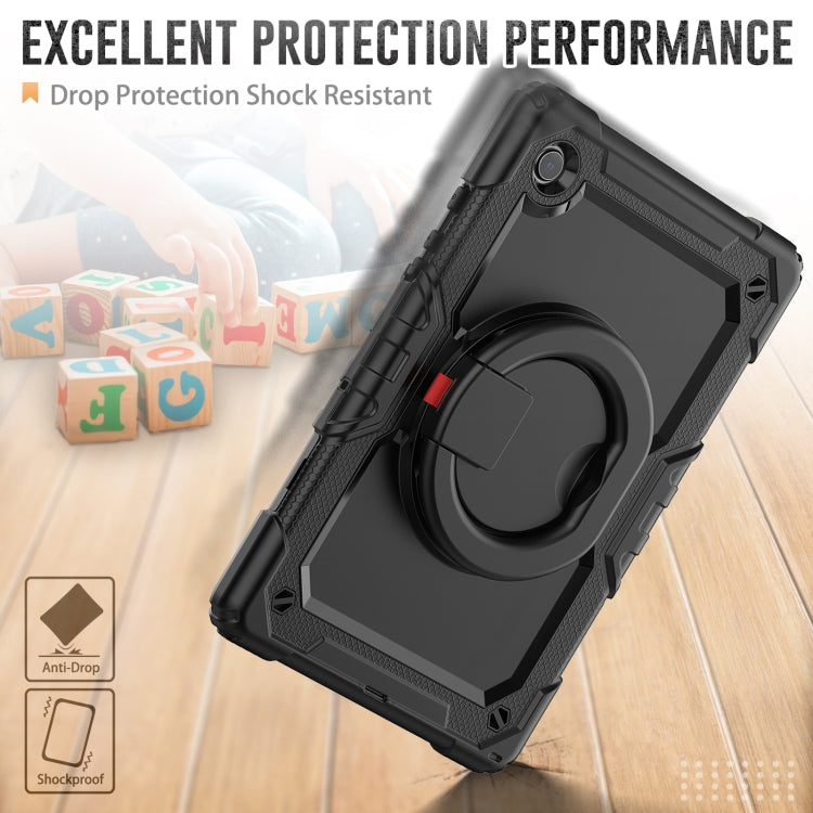 For Samsung Galaxy Galaxy Tab A8 Bracelet Holder Silicone + PC Tablet Case