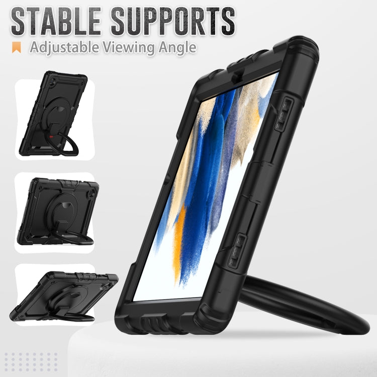 For Samsung Galaxy Galaxy Tab A8 Bracelet Holder Silicone + PC Tablet Case