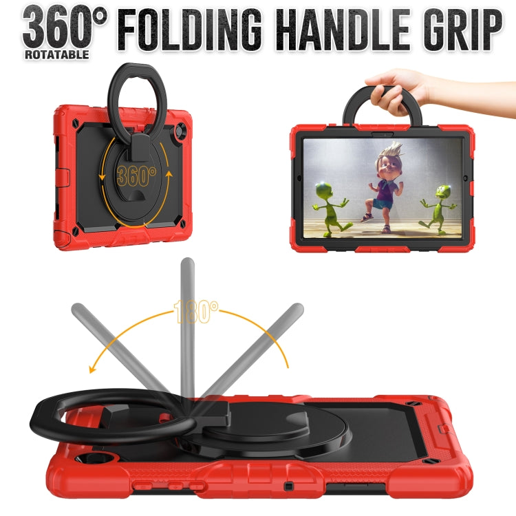 For Samsung Galaxy Galaxy Tab A8 Bracelet Holder Silicone + PC Tablet Case