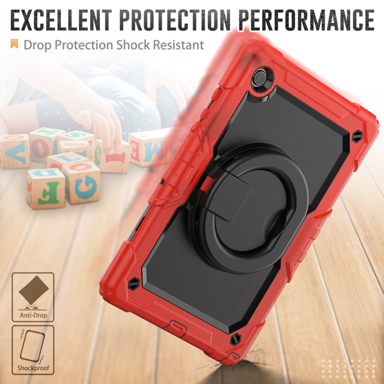 For Samsung Galaxy Galaxy Tab A8 Bracelet Holder Silicone + PC Tablet Case