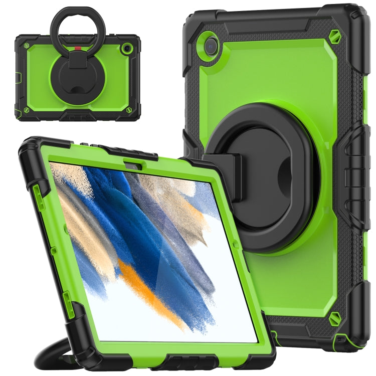 For Samsung Galaxy Galaxy Tab A8 Bracelet Holder Silicone + PC Tablet Case