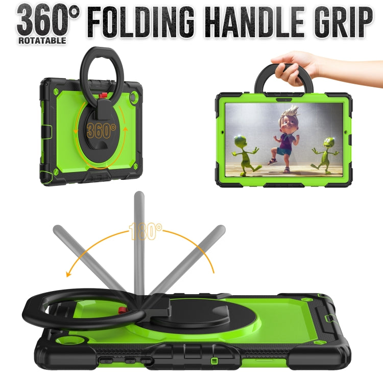For Samsung Galaxy Galaxy Tab A8 Bracelet Holder Silicone + PC Tablet Case