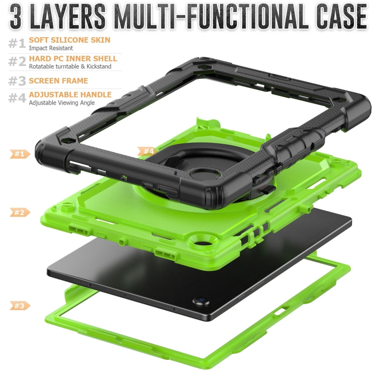 For Samsung Galaxy Galaxy Tab A8 Bracelet Holder Silicone + PC Tablet Case