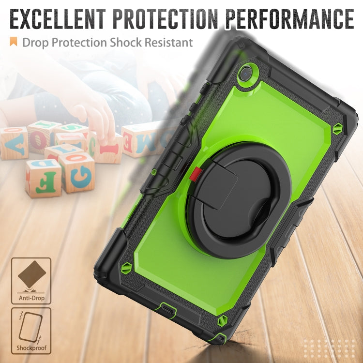 For Samsung Galaxy Galaxy Tab A8 Bracelet Holder Silicone + PC Tablet Case