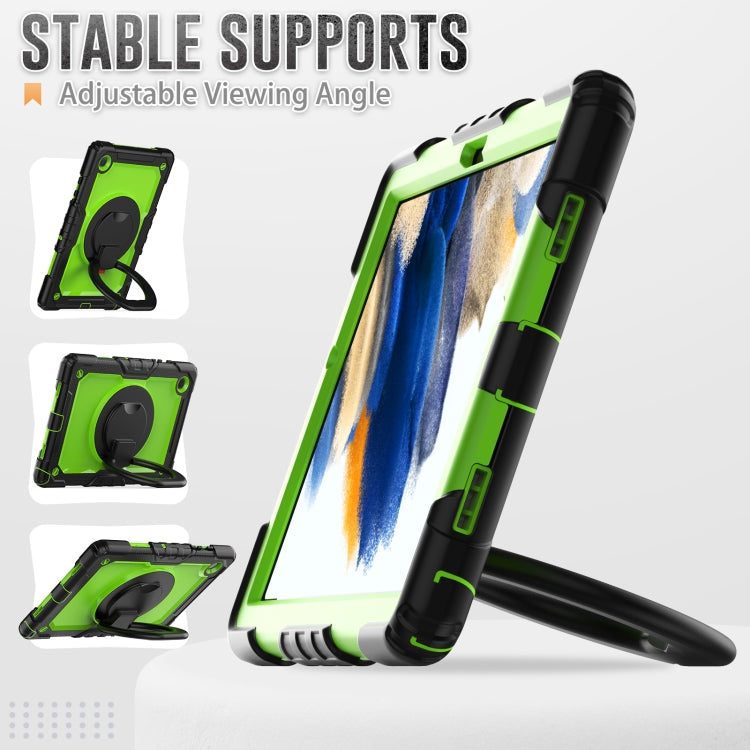 For Samsung Galaxy Galaxy Tab A8 Bracelet Holder Silicone + PC Tablet Case