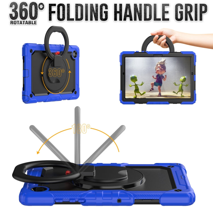 For Samsung Galaxy Galaxy Tab A8 Bracelet Holder Silicone + PC Tablet Case