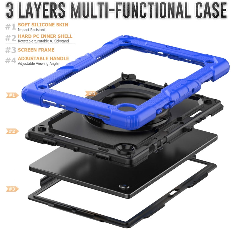 For Samsung Galaxy Galaxy Tab A8 Bracelet Holder Silicone + PC Tablet Case