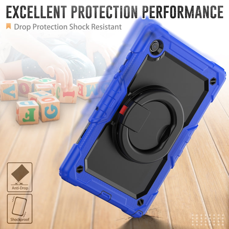 For Samsung Galaxy Galaxy Tab A8 Bracelet Holder Silicone + PC Tablet Case