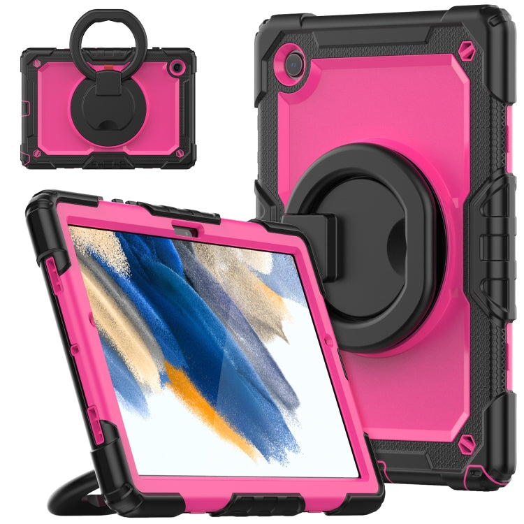 For Samsung Galaxy Galaxy Tab A8 Bracelet Holder Silicone + PC Tablet Case