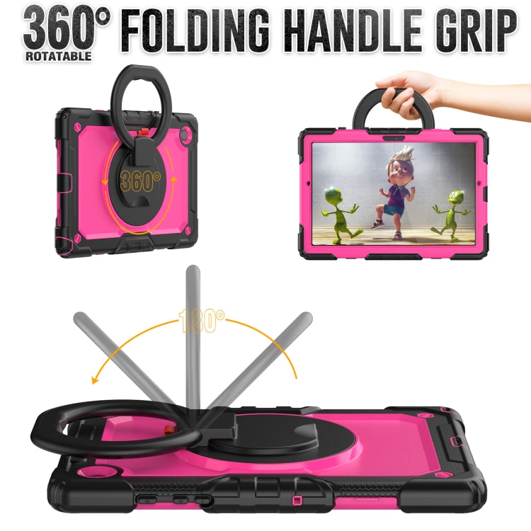 For Samsung Galaxy Galaxy Tab A8 Bracelet Holder Silicone + PC Tablet Case