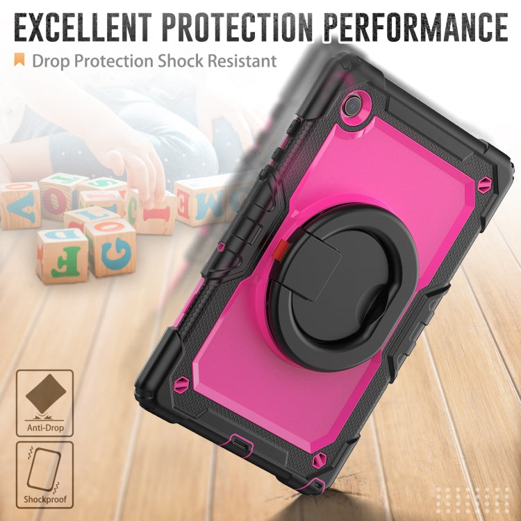 For Samsung Galaxy Galaxy Tab A8 Bracelet Holder Silicone + PC Tablet Case