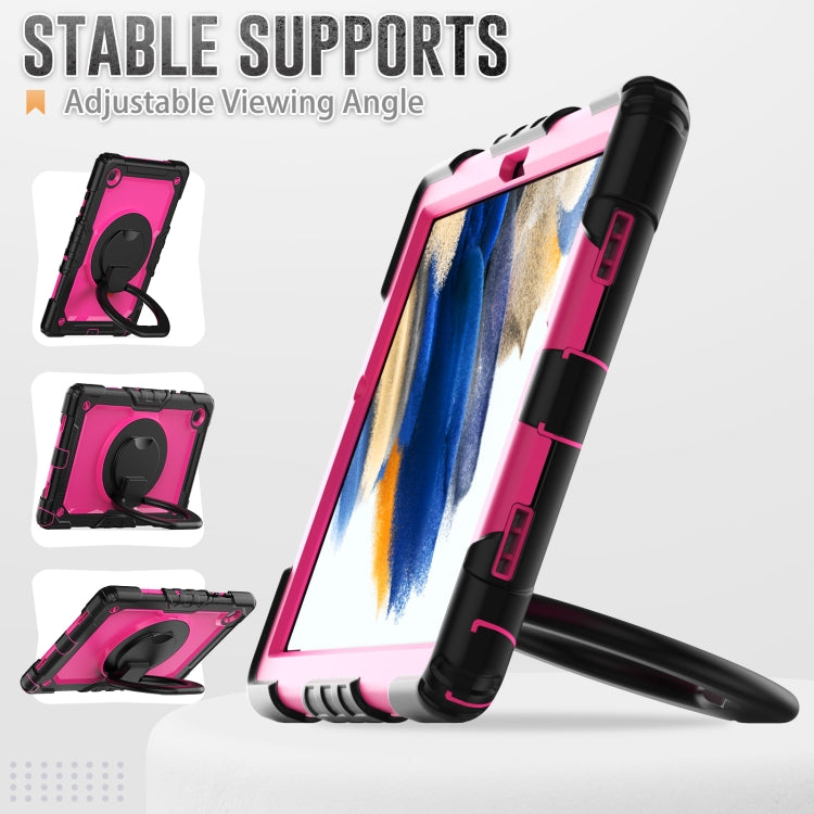 For Samsung Galaxy Galaxy Tab A8 Bracelet Holder Silicone + PC Tablet Case